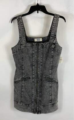 Free People Gray Casual Dress - Size 10