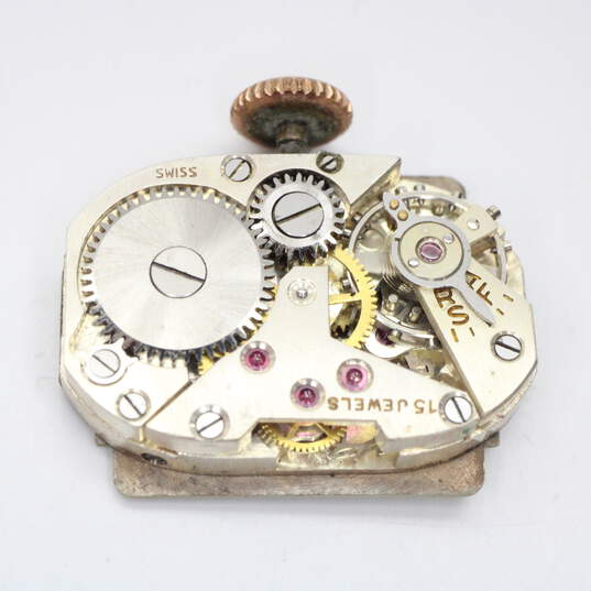 Vintage 10 Microns Gold Plated Ladies Mechanical Analog Watch - 67.5g image number 7