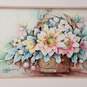 Floral Bouquet Wall Art -Framed Signed- Shadow Box 3D Artwork image number 4