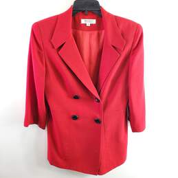 Bigio Collection Women Red Blazer Sz 6