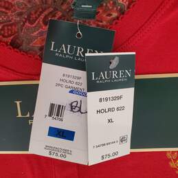 Lauren Ralph Lauren NWT Holiday Red Knit Top & Woven Pant Pajama Gift Set Women's Size XL alternative image
