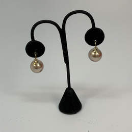 Designer Kate Spade Gold-Tone Fashionable Sea Pearl Drop Earrings