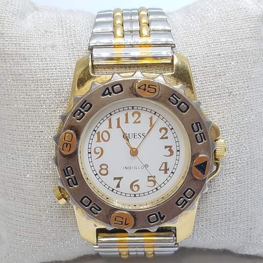 Guess 1989 36mm Stainless Steel WR Indiglo Vintage Lady's Watch 72.0g image number 2