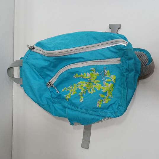 Blue w/ Yellow Floral Print Small Backpack image number 1