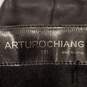 Arturo Chiang Kabili Black Leather Tall Knee Zip Riding Heel Boots Size 6 M image number 7