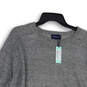 NWT Mens Gray Tight-Knit Crew Neck Long Sleeve Pullover Sweater Size XXL image number 3