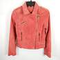 MNG  Women Coral Suede Leather Jacket XXS image number 1