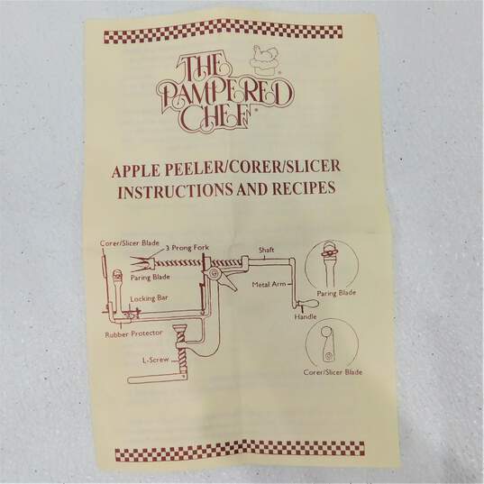 The Pampered Chef Apple Peeler Corer Slicer IOB image number 7
