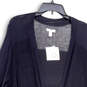 NWT Womens Black Long Sleeve Open Front Casual Cardigan Sweater Size 1X image number 3