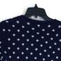 Talbots Womens Navy Blue White Spotted Button Front Cardigan Sweater Size S image number 4
