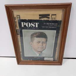 Saturday Evening Post John F. Kennedy In Memoriam Framed Magazine