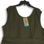NWT Prana Womens Green Scoop Neck Sleeveless Pullover A-Line Dress Size 3X image number 3