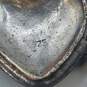 Sterling Silver Marcasite Heat Pendant Necklace Damage 13.5g image number 6