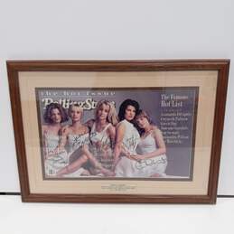 Framed & Autographed Melrose Place Cast Rolling Stone Cover
