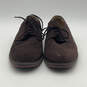 Mens Brown Suede Round Toe Low Top Wingtip Lace Up Oxford Dress Shoes Sz 8D image number 2