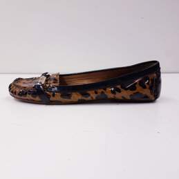 COACH Berdina Animal Print Leather Flats Loafers Shoes Women's Size 6 B