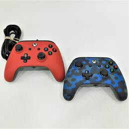 Lot of 2 Microsoft Xbox One Wired Controllers