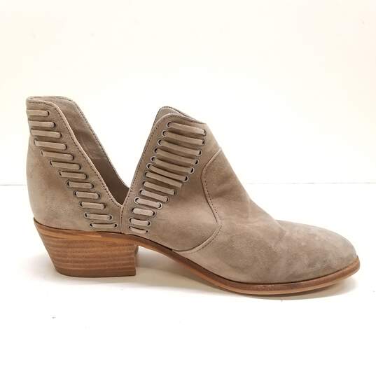 Vince Camuto Leather Pevista Booties Grey 9 image number 2