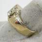 Vintage 14K White Gold 0.32 CTTW Diamond Artisan Ring 6.7g image number 3