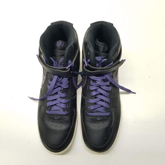 Nike Air Force 1 High 07 LV8 Purple Croc Skin Casual Shoes Men's Size 12 image number 6