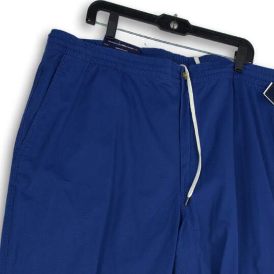 NWT Polo Ralph Lauren Mens Blue Elastic Drawstring Waist Capri Pants Size 4XB image number 3