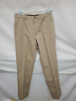 Mn Brooks Brothers Beige Khaki Clark Fit Chino Pants Sz W33/L32