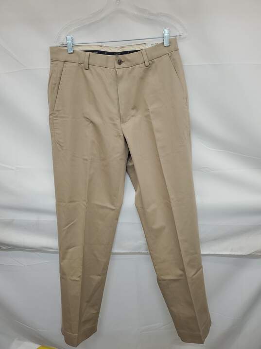Mn Brooks Brothers Beige Khaki Clark Fit Chino Pants Sz W33/L32 image number 1