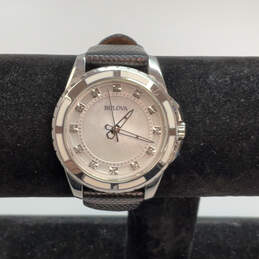 Designer Bulova 98P139 Adjustable Strap Round Dial Analog Wristwatch