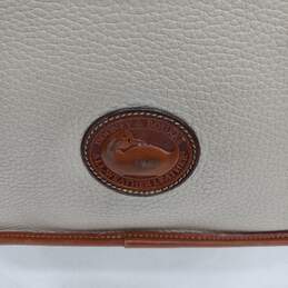 Vintage Dooney & Bourke Beige/Brown Leather Crossbody Bag alternative image