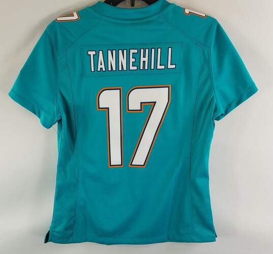 Nike NFL Women Teal Dolphins 17 Tannehill Jersey M image number 1