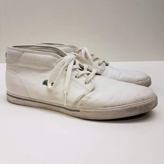 Lacoste Ampthill White Sneakers Men's Size 12 image number 3