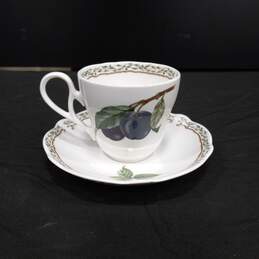 Noritake Royal Orchard Pattern Cup & Saucer Set