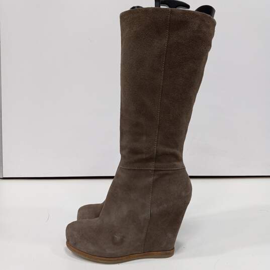 Lucky Brand Women's Brown Wedge Boots Size 9.5 image number 3