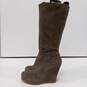 Lucky Brand Women's Brown Wedge Boots Size 9.5 image number 3