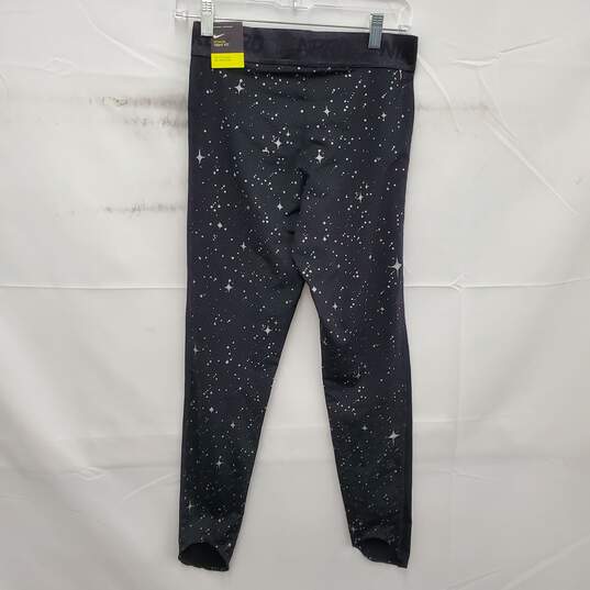 NWT The Nike Pro Tight Fit WM's Black Star Print Training Leggings Size M image number 2