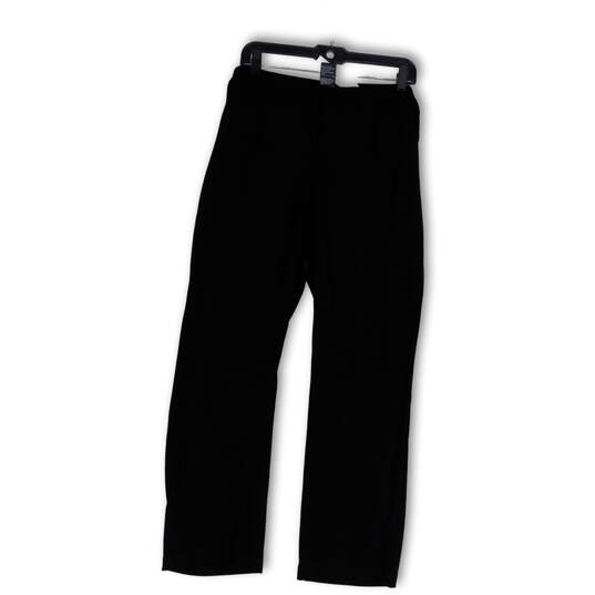 Womens Black Elastic Waist Straight Leg Pull-On Sweatpants Size 12/14 image number 1