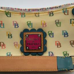 Dooney & Bourke Womens Multicolor Signature Print Strap Shoulder Hobo Bag alternative image