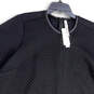 NWT Womens Black Quilted 3/4 Sleeve Pockets Short Sleeve Mini Dress Sz 2X image number 3