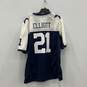 Mens Blue White Dallas Cowboys Ezekiel Elliott #21 NFL Football Jersey Size XL image number 2