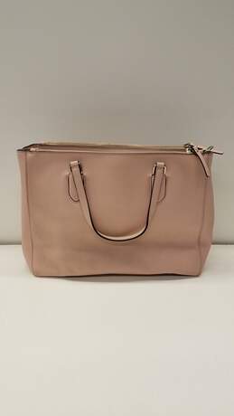 Kate Spade Leighann Laurel Way Pink Crossgrain Leather Double Zip Large Shoulder Tote Bag alternative image
