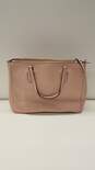 Kate Spade Leighann Laurel Way Pink Crossgrain Leather Double Zip Large Shoulder Tote Bag image number 2