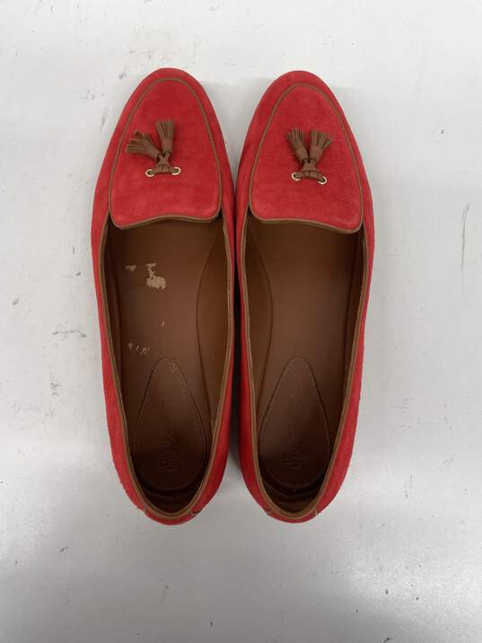 Authentic Loro Piana Red Tassel Loafers W 10 image number 7