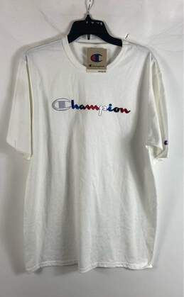 NWT Champion Mens White Crew Neck Short Sleeve Pullover T-Shirt Size XL