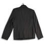 Womens Gray Notch Lapel Welt Pocket Long Sleeve Three Button Blazer Size 14 image number 2