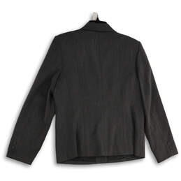 Womens Gray Notch Lapel Welt Pocket Long Sleeve Three Button Blazer Size 14 alternative image