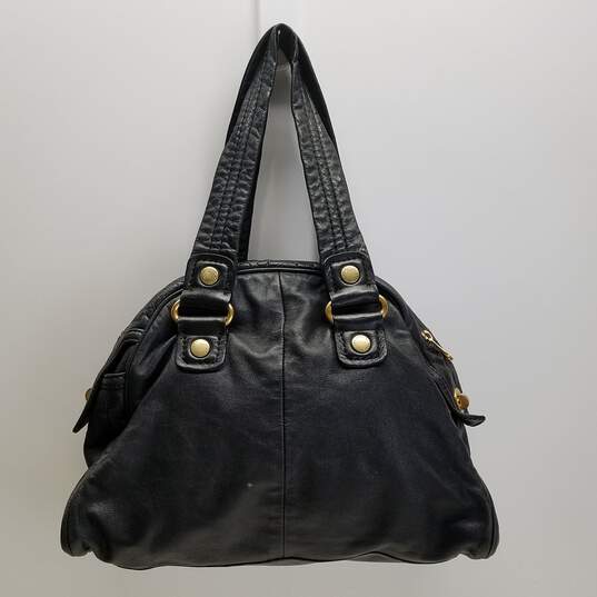 Buy the Marc by Marc Jacobs Leather Shoulder Bag Black | GoodwillFinds