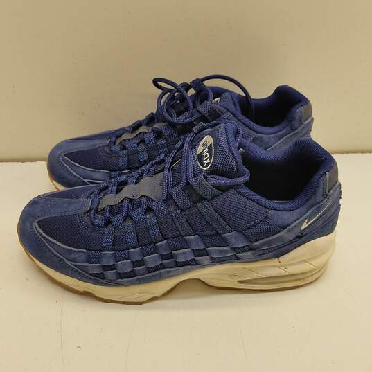 Nike Air Max 95 Canvas Woven Sneakers Blue 6.5Y Women's 8.5 image number 2