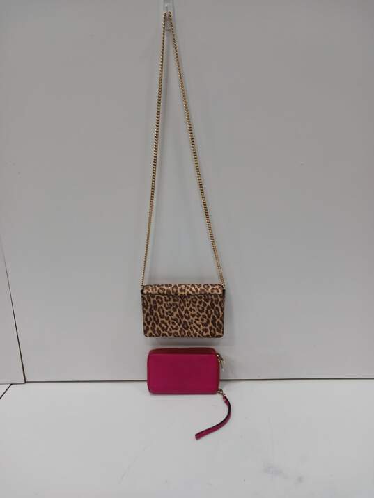 Bundle of Kate Spade Nicola Metallic Leopard Twist & Pink Wallets image number 2