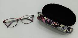 Dea Eyewear Women's DE02026 Dona. Burgundy Cat Eye Prescription Glasses