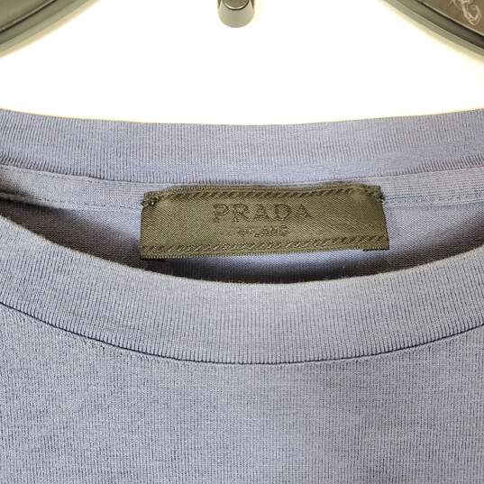 Prada Men Blue Pocket T Shirt XXL image number 3